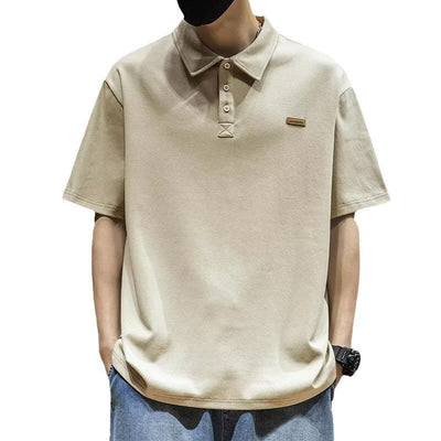 Polo Casual de Hombre de Corte Holgado – Camiseta con Cuello a la Moda
