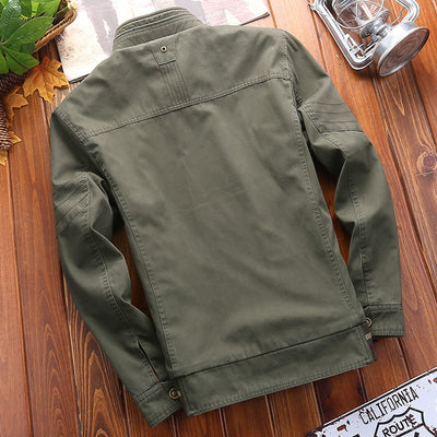 Chaqueta Casual Reversible para Hombre – Ajuste Holgado, Estilo de Doble Cara