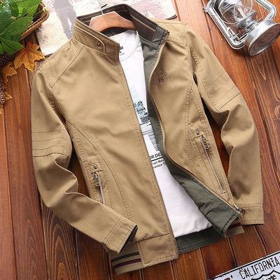 Chaqueta Casual Reversible para Hombre – Ajuste Holgado, Estilo de Doble Cara