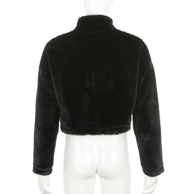 Chaqueta CozyWool con Cuello Alto y Doble Cremallera – Corte Holgado y Máxima Calidez