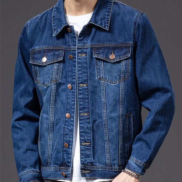 Chaqueta Vaquera Ajustada para Hombre – Estilo Moderno