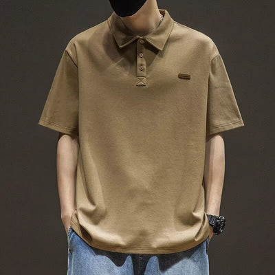 Polo Casual de Hombre de Corte Holgado – Camiseta con Cuello a la Moda