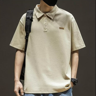 Polo Casual de Hombre de Corte Holgado – Camiseta con Cuello a la Moda