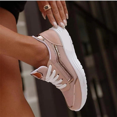 Zapatos de Mujer con Cordones y Corte Bajo – Estilo Deportivo Casual