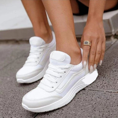 Zapatos de Mujer con Cordones y Corte Bajo – Estilo Deportivo Casual