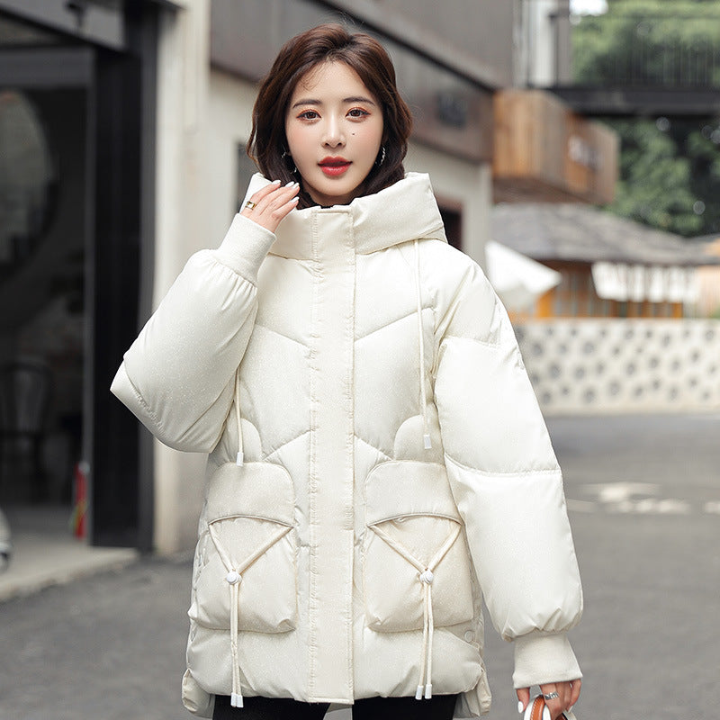 Chaqueta Acolchada con Capucha CloudWrap – Oversized y Versátil con Relleno de Algodón y Plumón