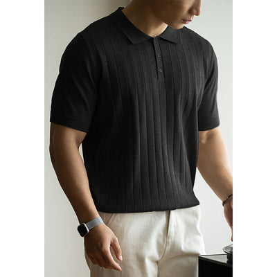 Polo Moderno de Lujo – Polo de Lana de Manga Corta, Lavable a Máquina