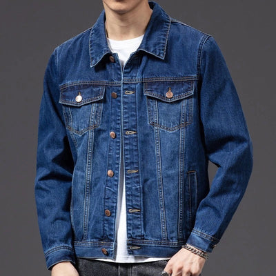 Chaqueta Vaquera Ajustada para Hombre – Estilo Moderno