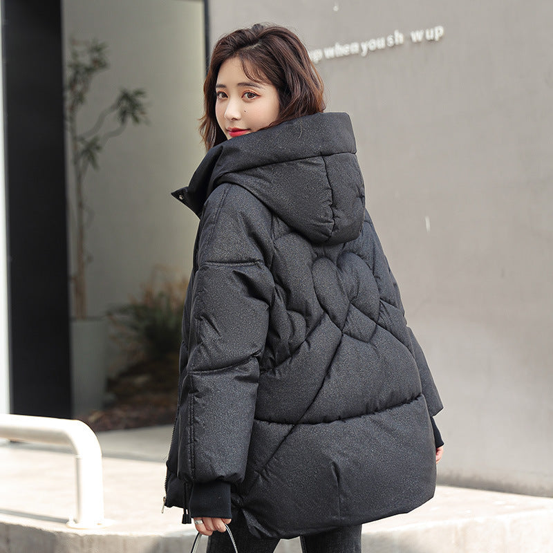 Chaqueta Acolchada con Capucha CloudWrap – Oversized y Versátil con Relleno de Algodón y Plumón