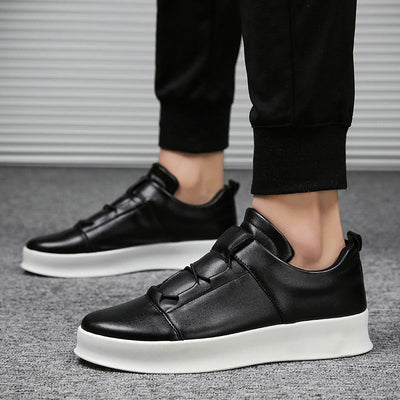 Mocasines de Cuero de Primavera para Hombre – Zapatos Casual Sin Cordones