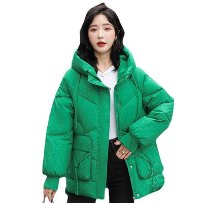 Chaqueta Acolchada con Capucha CloudWrap – Oversized y Versátil con Relleno de Algodón y Plumón
