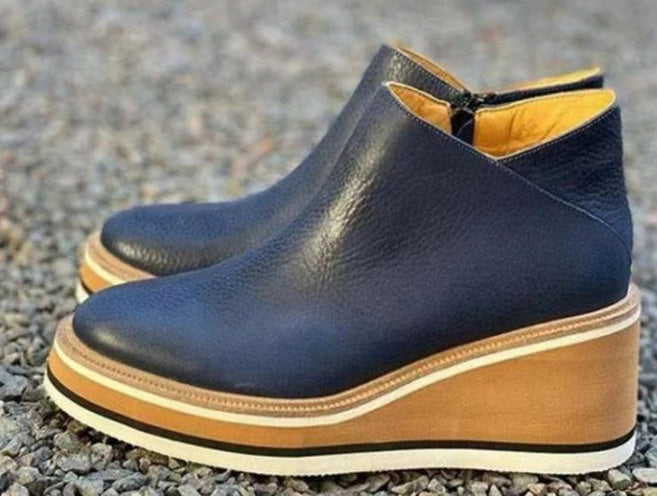 Botines de Mujer – Estilo con Tacón Cuadrado Grueso